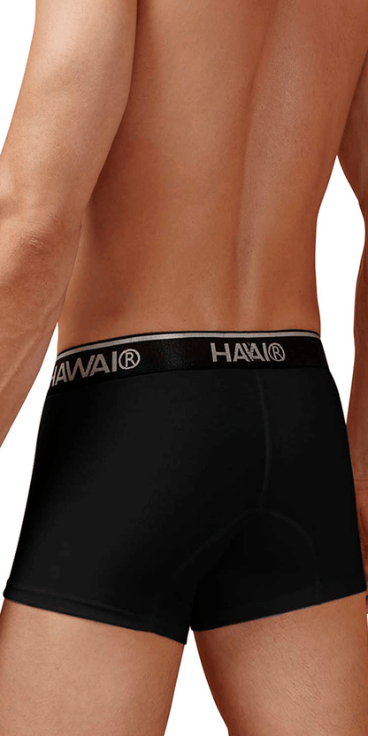 Hawair 4986 Cotton Blend Trunks Black-01