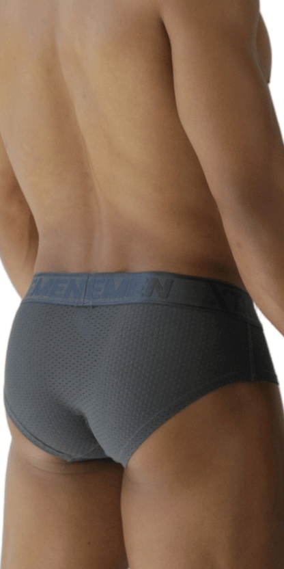 Xtremen 91250 Xtremen Athletic Performance Mesh Briefs Gray