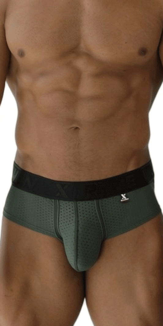 Xtremen 91250 Xtremen Athletic Performance Mesh Briefs Military Green