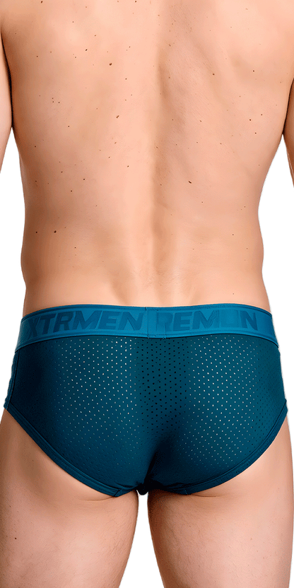 Xtremen 91250 Xtremen Athletic Performance Mesh Briefs Petrol