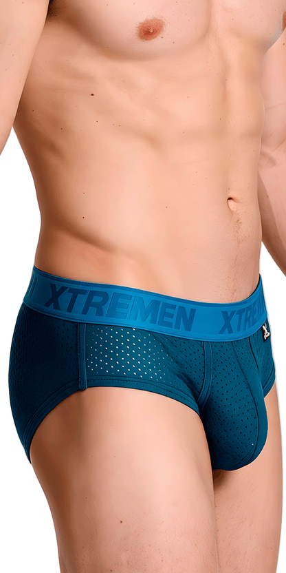Xtremen 91250 Xtremen Athletic Performance Mesh Briefs Petrol