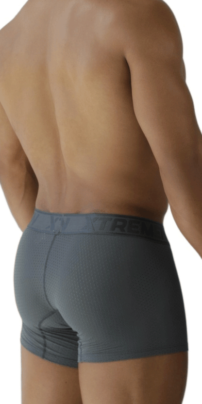 Xtremen 91251 Xtremen Micro-perforated Boxer Briefs Gray
