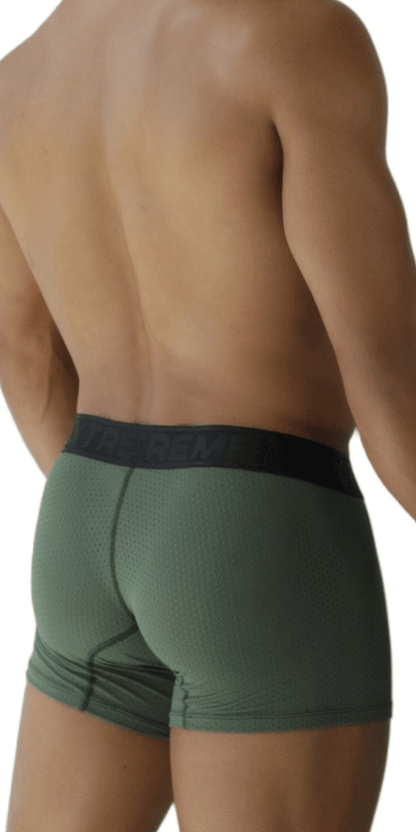 Xtremen 91251 Xtremen Micro-perforated Boxer Briefs Military Green