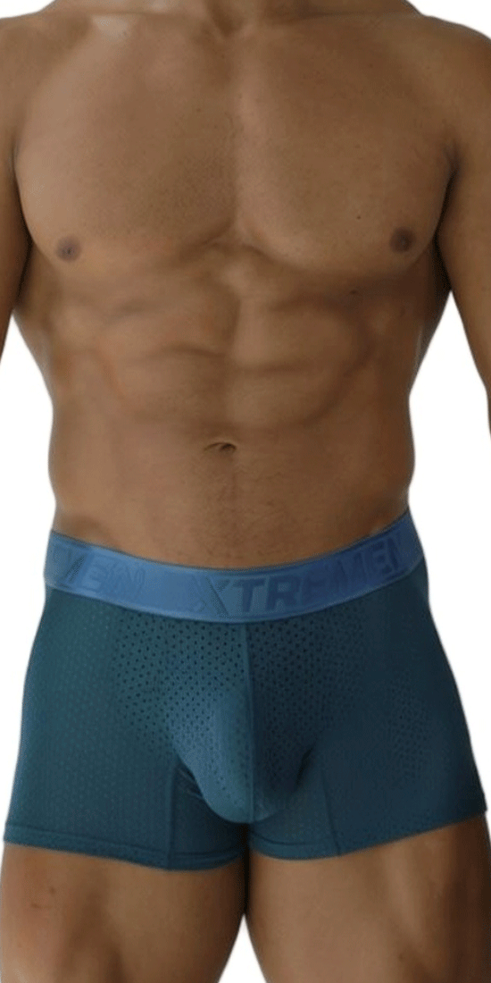 Xtremen 91251 Xtremen Micro-perforated Boxer Briefs Petrol