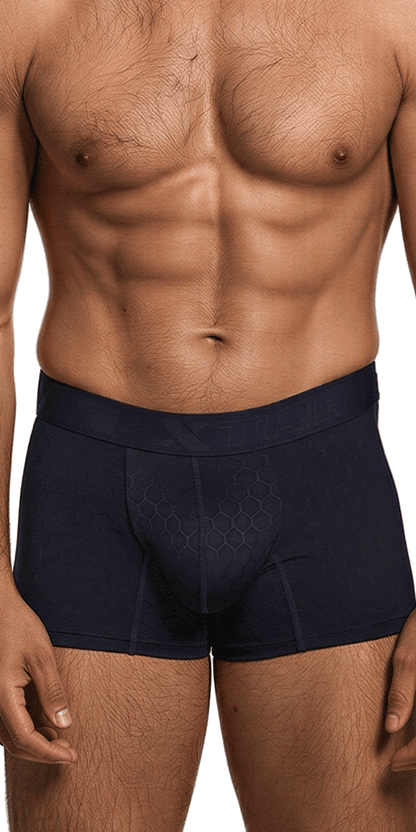 Xtremen 91256 Microfiber Boxer Briefs Dark Blue