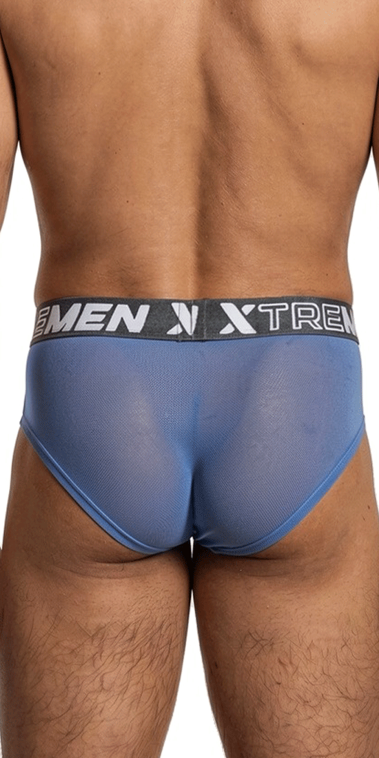 Xtremen 91262 Microfiber Mesh Briefs Blue