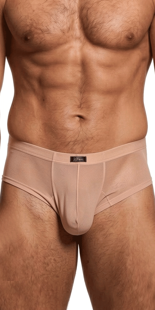 Xtremen 91263 Microfiber Mesh Briefs Brown