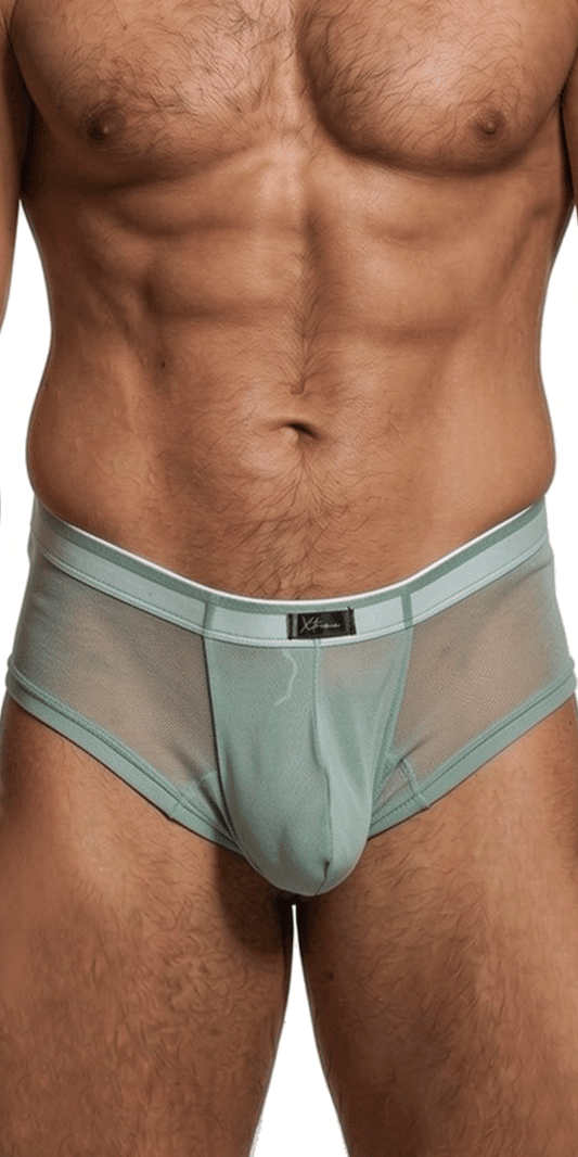 Xtremen 91263 Microfiber Mesh Briefs Green