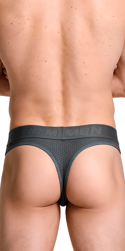 Xtremen 91268 Elite Athletic Micro-perforated Performance Thongs Gray