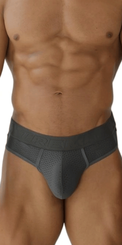 Xtremen 91268 Elite Athletic Micro-perforated Performance Thongs Gray