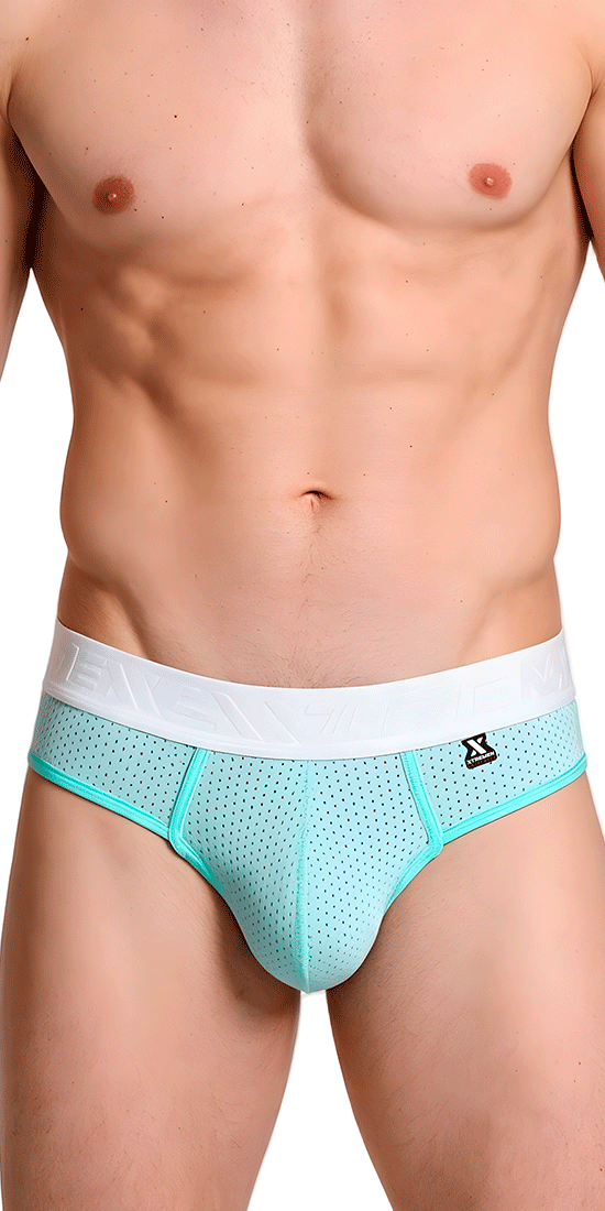 Xtremen 91268 Elite Athletic Micro-perforated Performance Thongs Seawater
