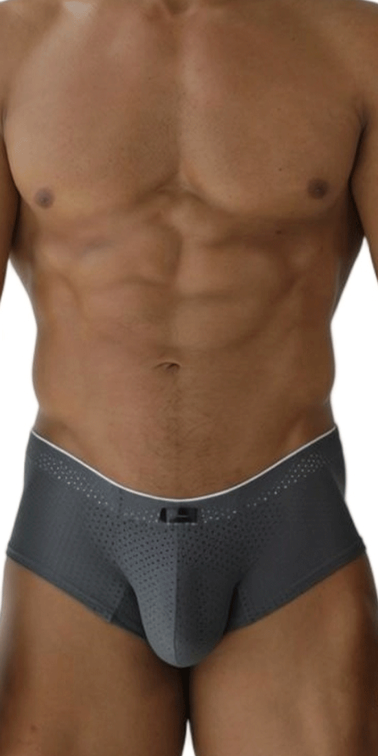 Xtremen 91269 Sleek V-cut Performance Mesh Briefs Gray