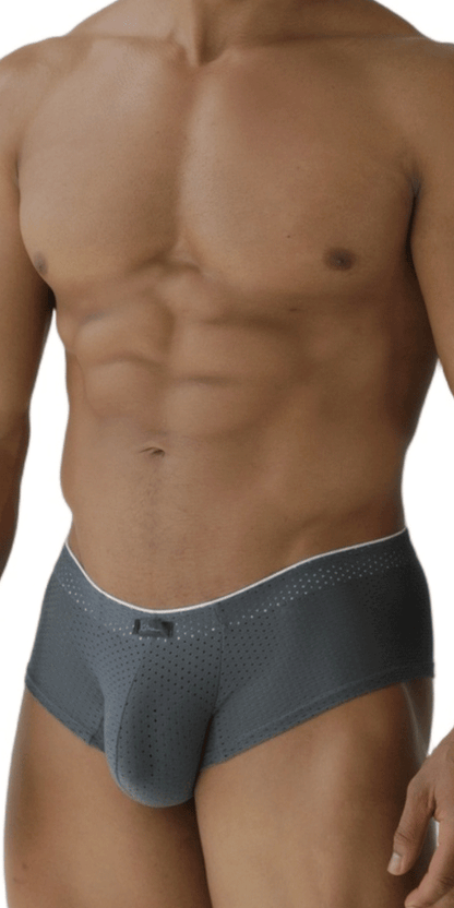 Xtremen 91269 Sleek V-cut Performance Mesh Briefs Gray