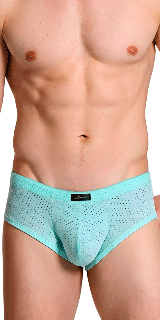 Xtremen 91269 Sleek V-cut Performance Mesh Briefs Seawater