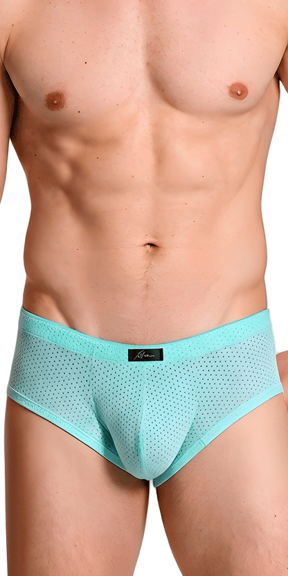 Xtremen 91269 Sleek V-cut Performance Mesh Briefs Seawater