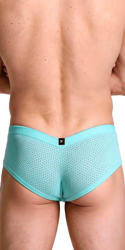Xtremen 91269 Sleek V-cut Performance Mesh Briefs Seawater