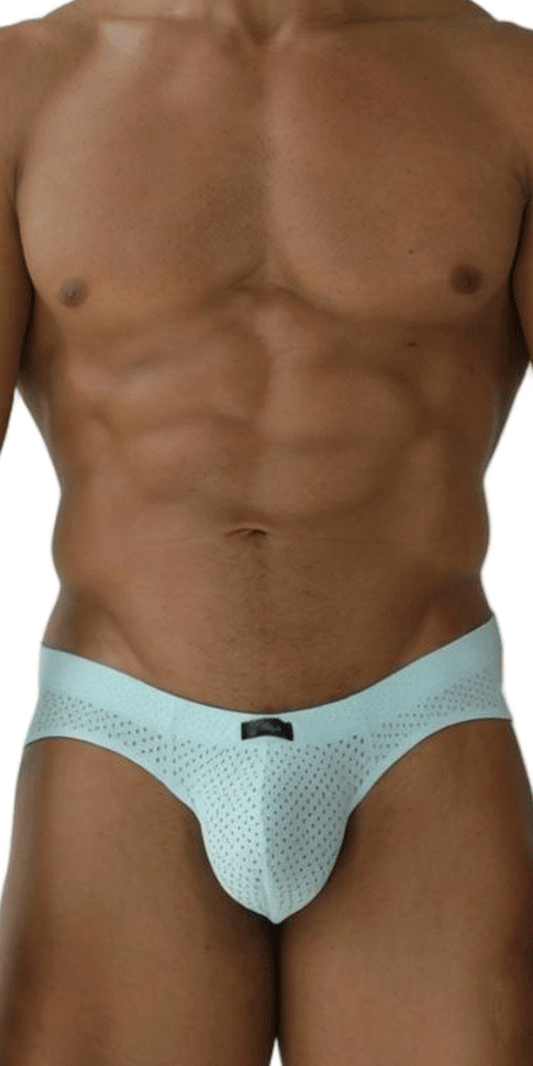 Xtremen 91270 Sleek Low-rise Perforated Briefs Seawater