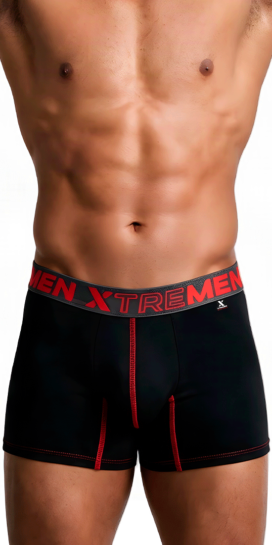 Xtremen 91271 Microfiber Boxer Briefs Black