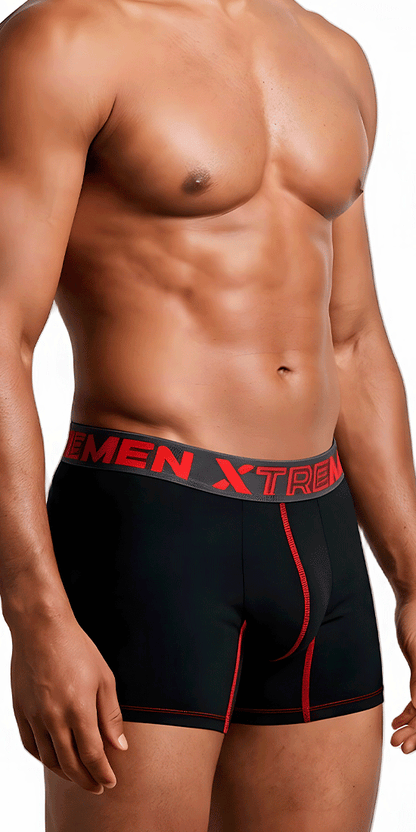 Xtremen 91271 Microfiber Boxer Briefs Black