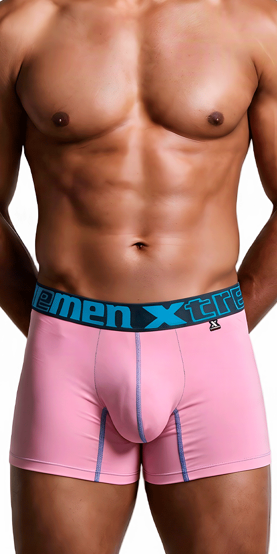 Xtremen 91271 Microfiber Boxer Briefs Pink