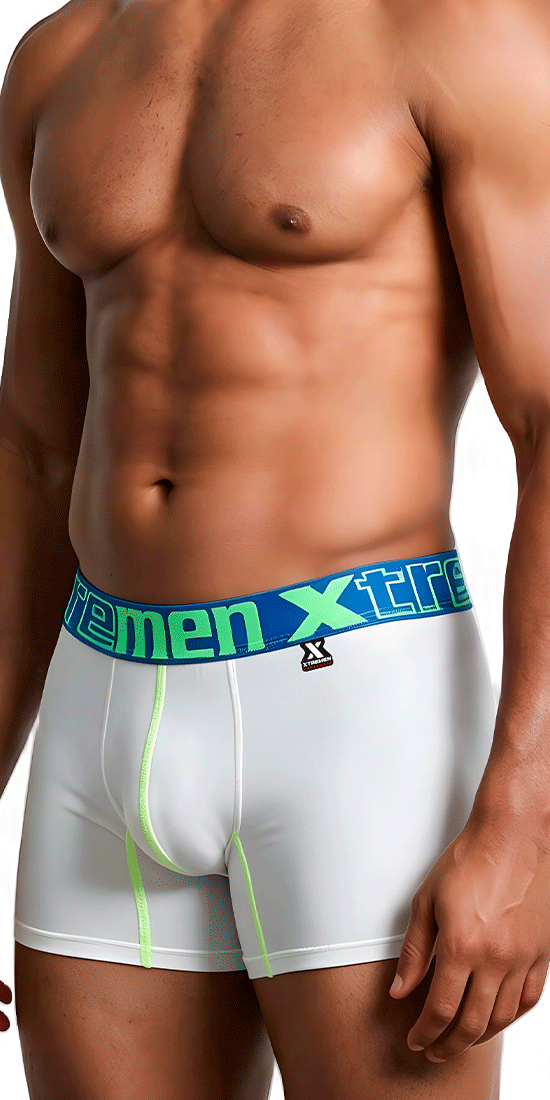 Xtremen 91271 Microfiber Boxer Briefs White