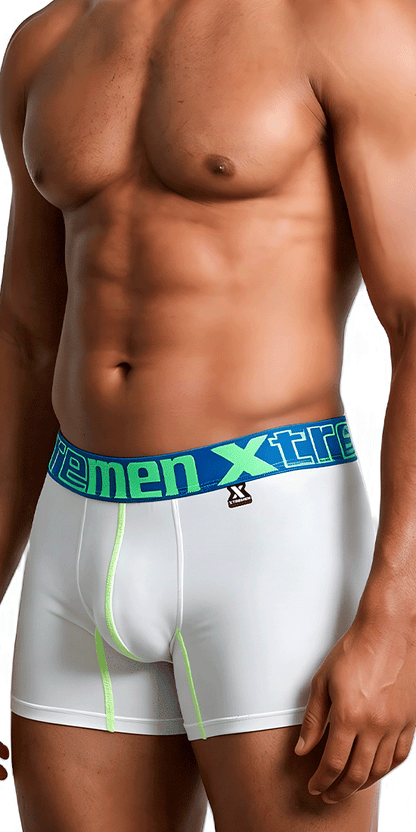 Xtremen 91271 Microfiber Boxer Briefs White