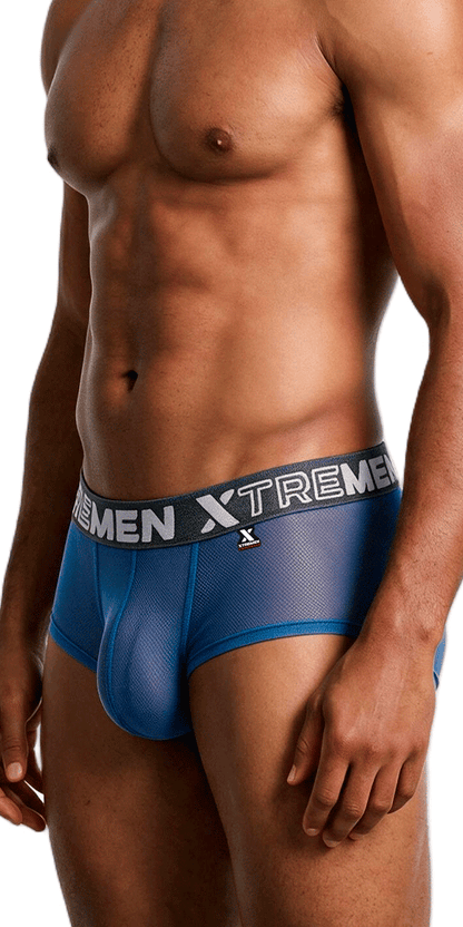 Xtremen 91279 Microfiber Mesh Briefs Blue