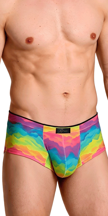 Xtremen 91283 Ultimate Low-rise Rainbow Printed Briefs Cloud