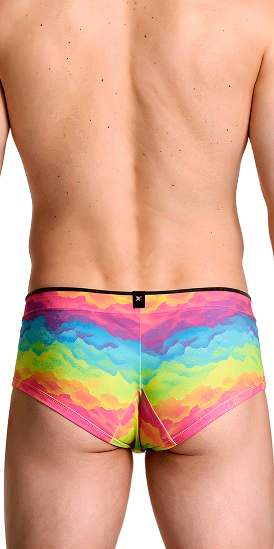 Xtremen 91283 Ultimate Low-rise Rainbow Printed Briefs Cloud