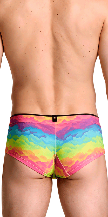 Xtremen 91283 Ultimate Low-rise Rainbow Printed Briefs Cloud
