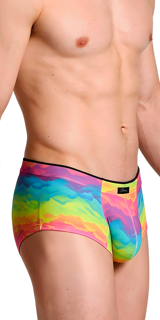 Xtremen 91283 Ultimate Low-rise Rainbow Printed Briefs Cloud
