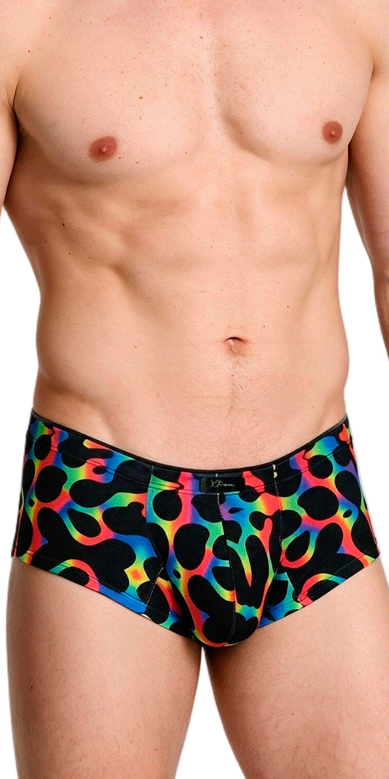 Xtremen 91283 Ultimate Low-rise Rainbow Printed Briefs Mushroom