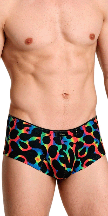 Xtremen 91283 Ultimate Low-rise Rainbow Printed Briefs Mushroom