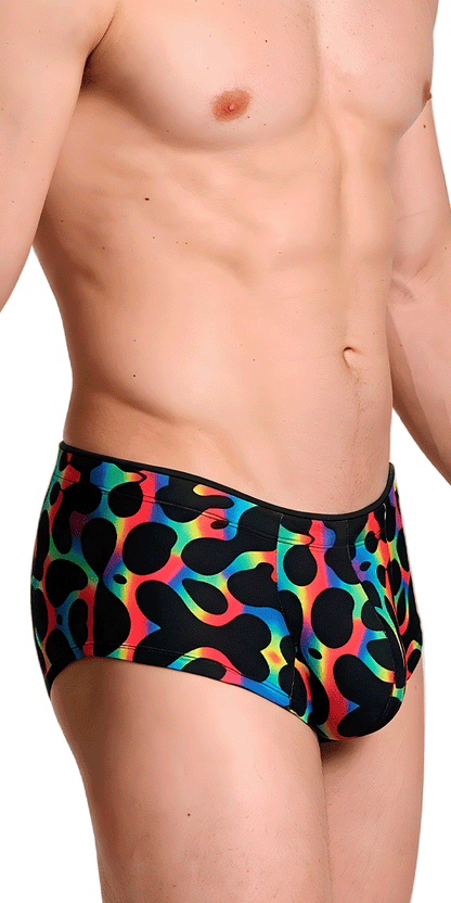 Xtremen 91283 Ultimate Low-rise Rainbow Printed Briefs Mushroom