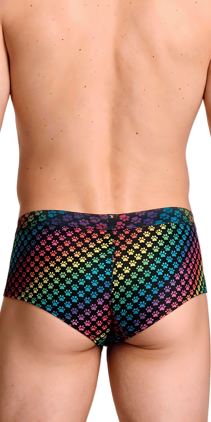 Xtremen 91283 Ultimate Low-rise Rainbow Printed Briefs Paw Print