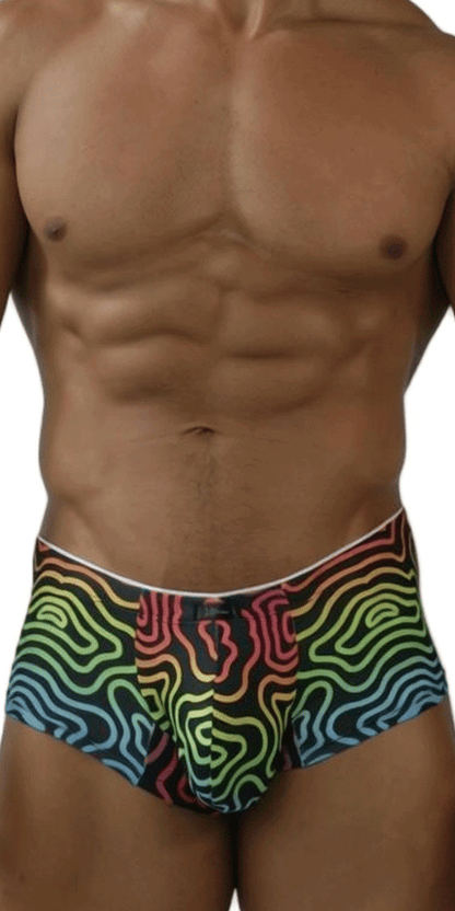 Xtremen 91283 Ultimate Low-rise Rainbow Printed Briefs Labyrinth
