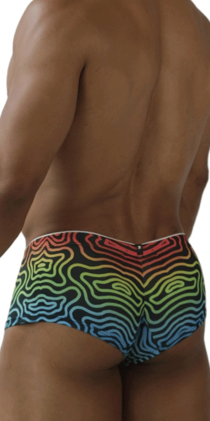 Xtremen 91283 Ultimate Low-rise Rainbow Printed Briefs Labyrinth