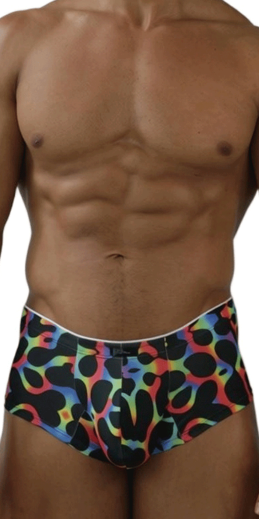 Xtremen 91283 Ultimate Low-rise Rainbow Printed Briefs Mushroom