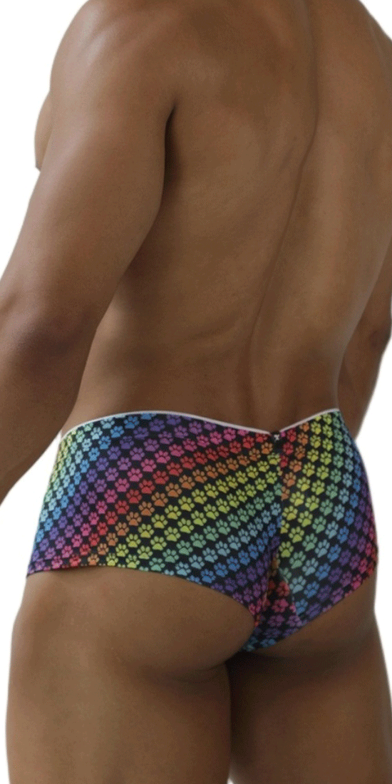Xtremen 91283 Ultimate Low-rise Rainbow Printed Briefs Paw Print