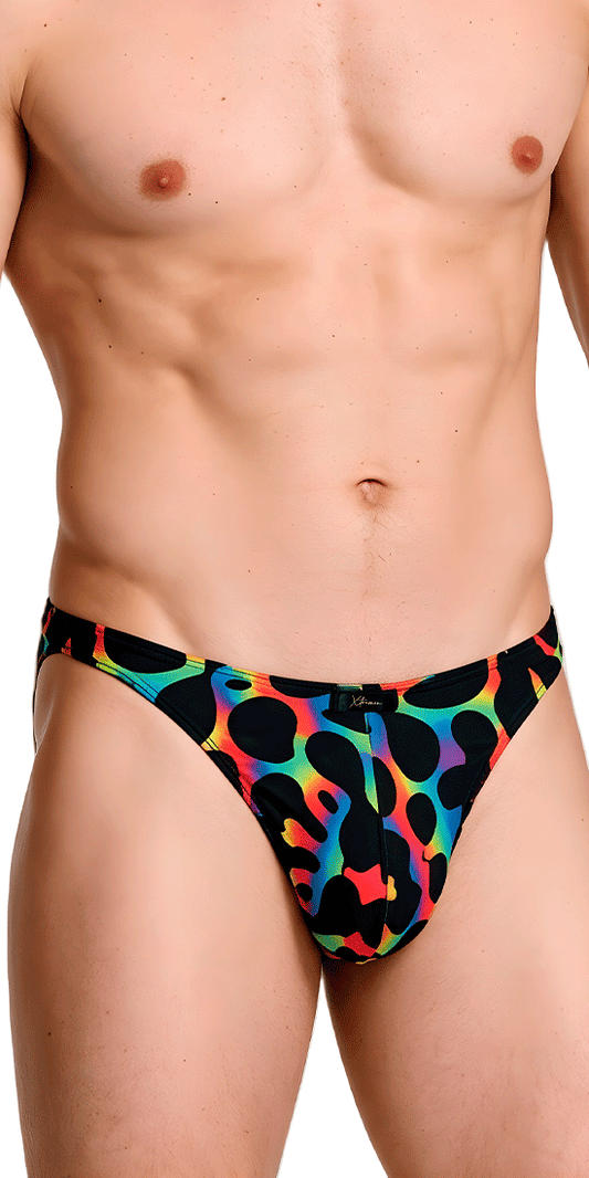 Xtremen 91284 Ultimate Rainbow Expression Men's Thong Mushroom
