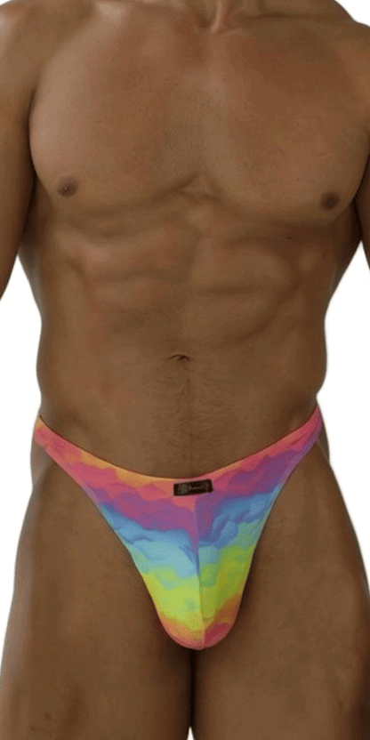 Xtremen 91284 Ultimate Rainbow Expression Men's Thong Cloud