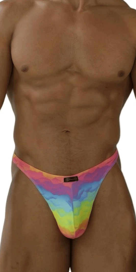Xtremen 91284 Ultimate Rainbow Expression Men's Thong Cloud