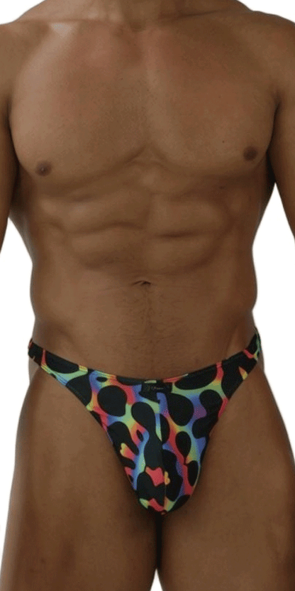 Xtremen 91284 Ultimate Rainbow Expression Men's Thong Mushroom