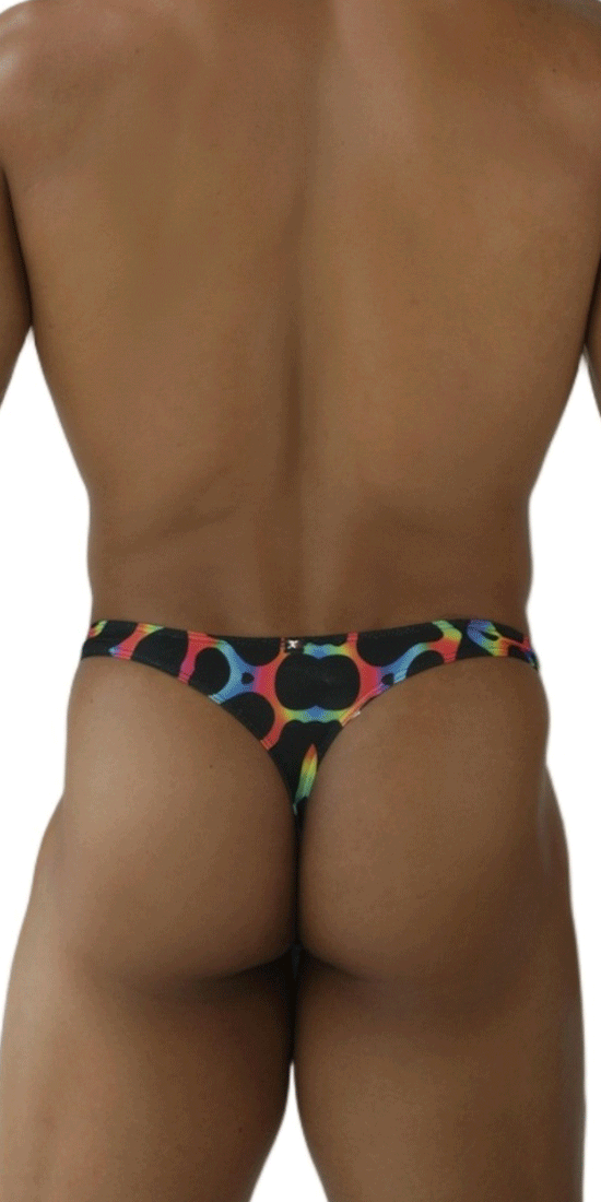 Xtremen 91284 Ultimate Rainbow Expression Men's Thong Mushroom