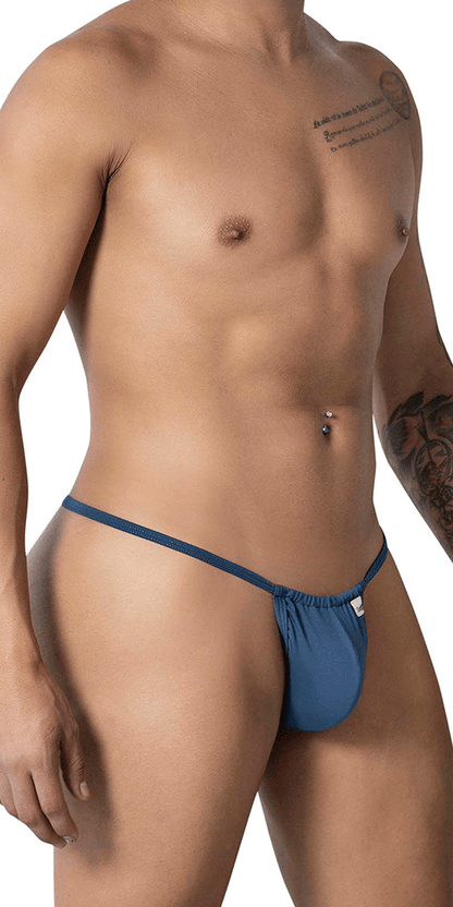 Candyman 9586 G-string Thong. Petrol Blue