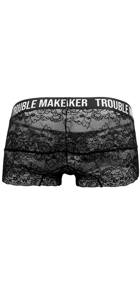 Candyman 99616 Trouble Maker Lace Trunks Black