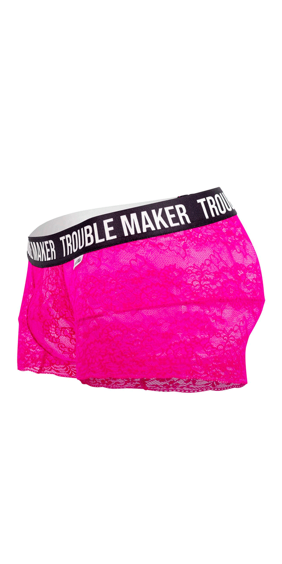 Candyman 99616 Trouble Maker Lace Trunks Pink