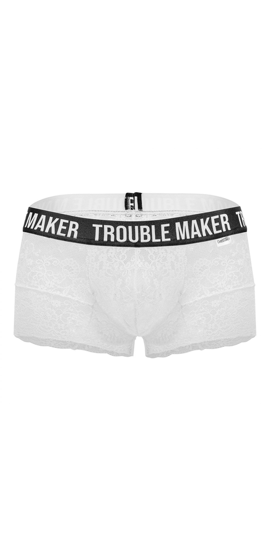 Candyman 99616 Trouble Maker Lace Trunks White