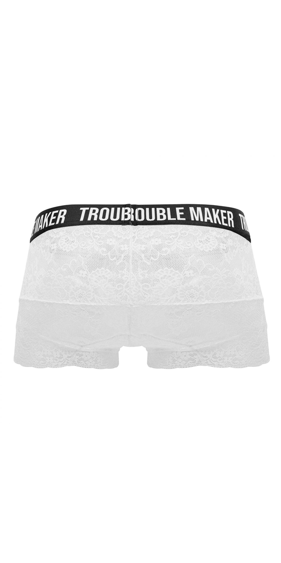Candyman 99616 Trouble Maker Spitzen-Unterhose, Weiß