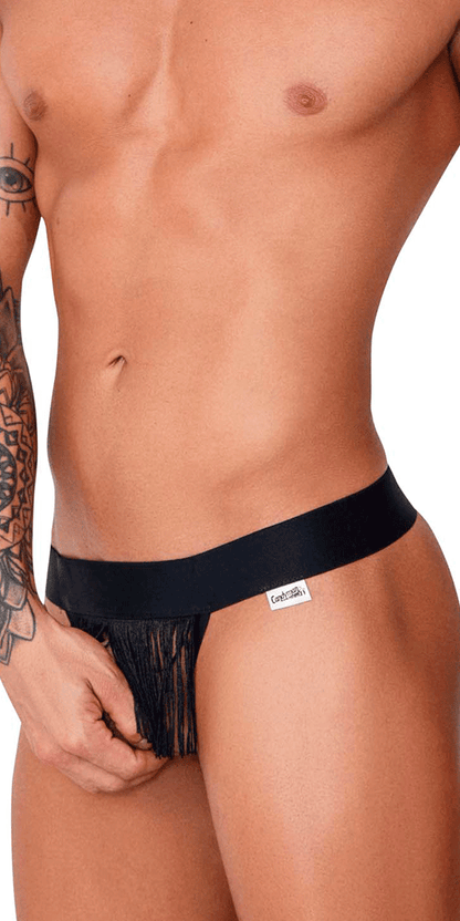 String à franges Candyman 99755 noir